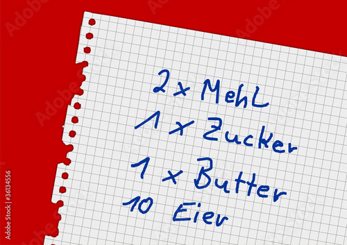 Einkaufszettel