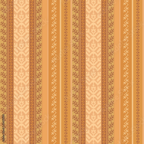 Decorative ornamental striped fabric texture
