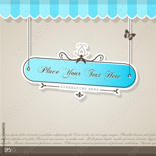 Vintage vector background with place for your text.