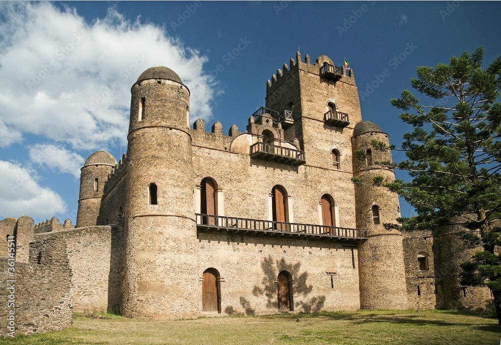 Obraz premium royal castle gonder gondar ethiopia