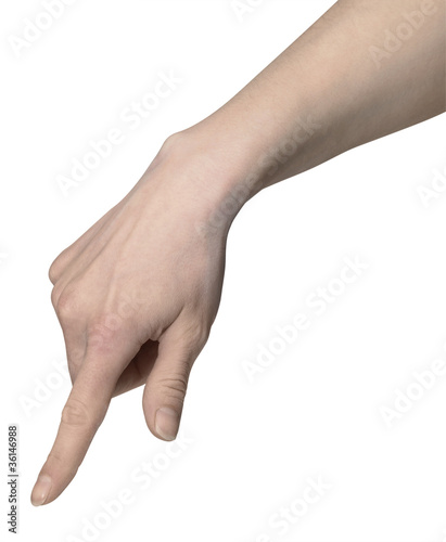 finger pointing hand