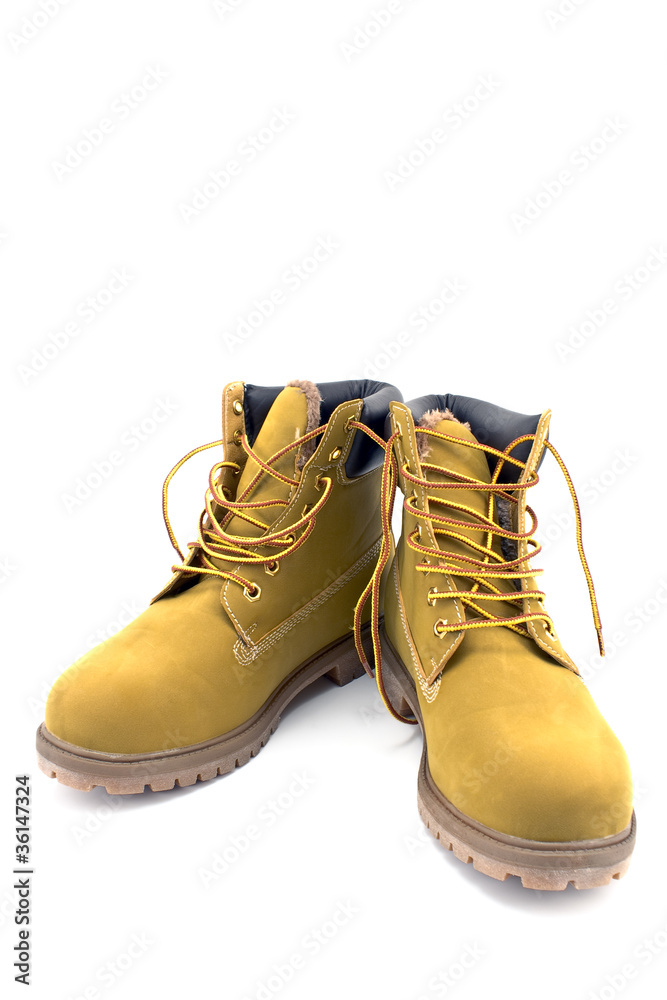 New yellow boots