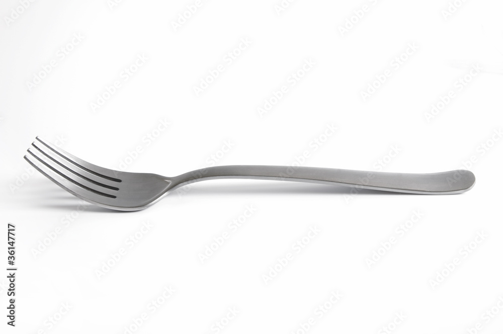 Fork photo on the white background Fork photo on the white background