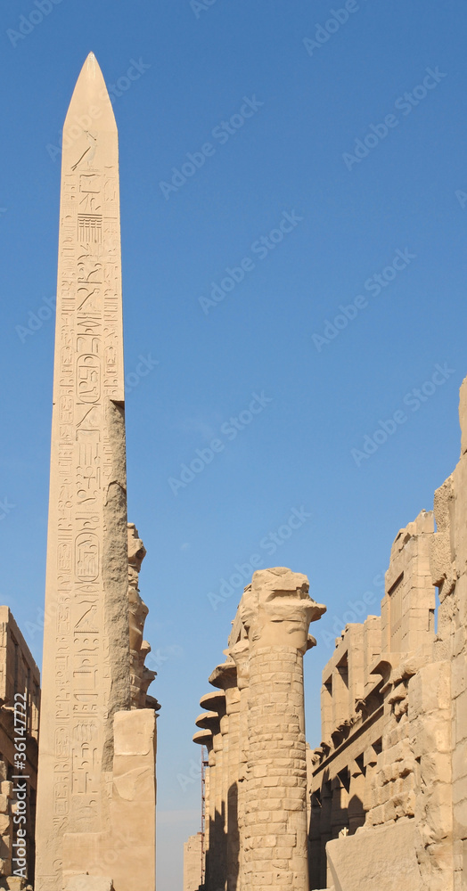 obelisk at Precinct of Amun-Re in Egypt