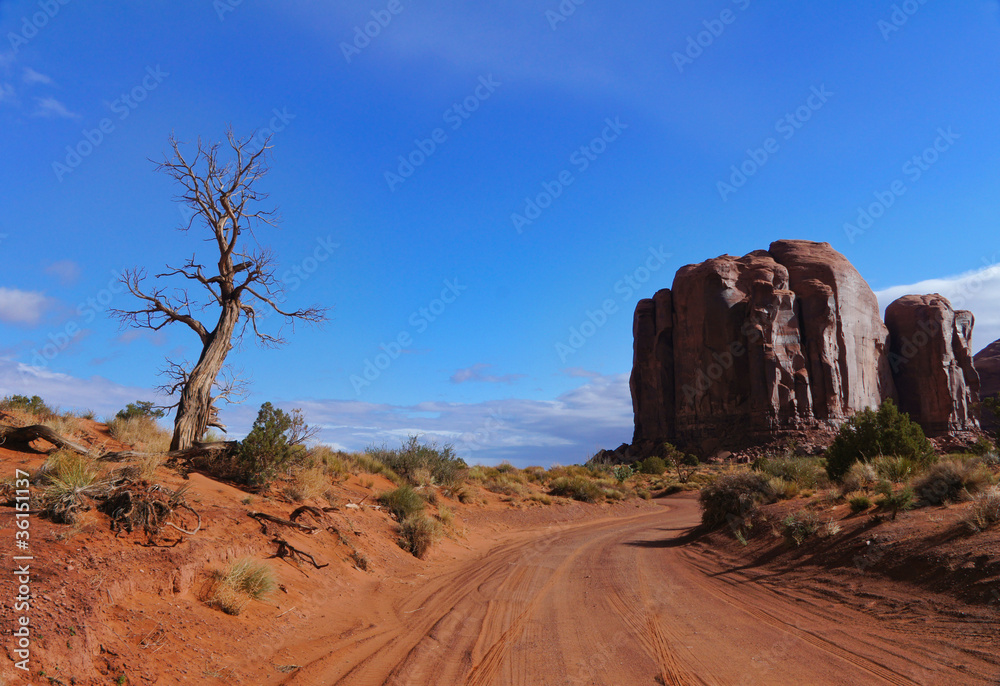 Beautiful landscape of Monument Valley, USA Beautiful landscape of Monument Valley, USA