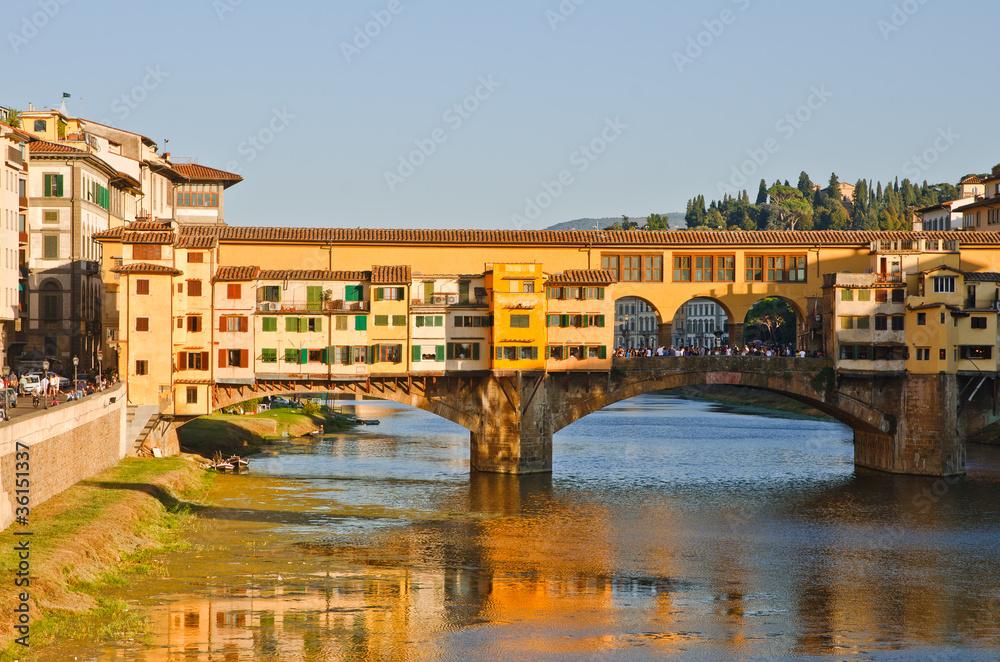 Ponte Vecchio over Arno river, Florence, Italy