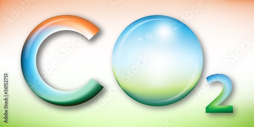 Carbon dioxide illustration