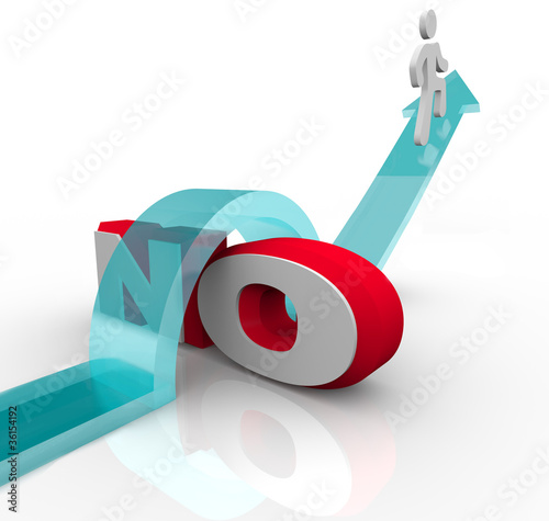 Fotografía Getting Over No Overcoming Objection to Win