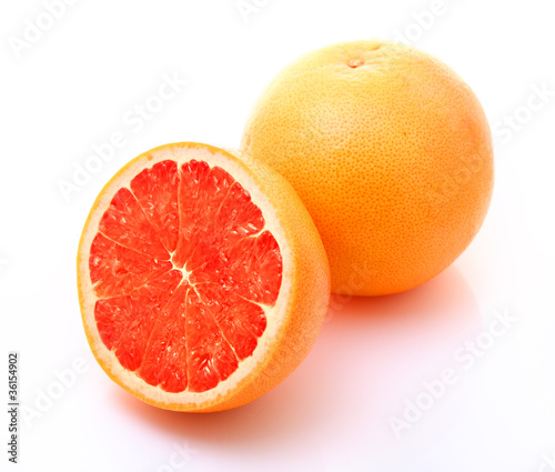 Image of grapefruit isolated on white