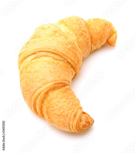 Image of croissant isolated on white