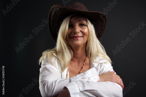 portrait of cowgirl photo