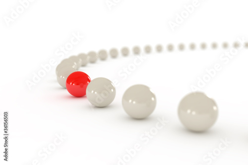 Out of crowd illustration. ...