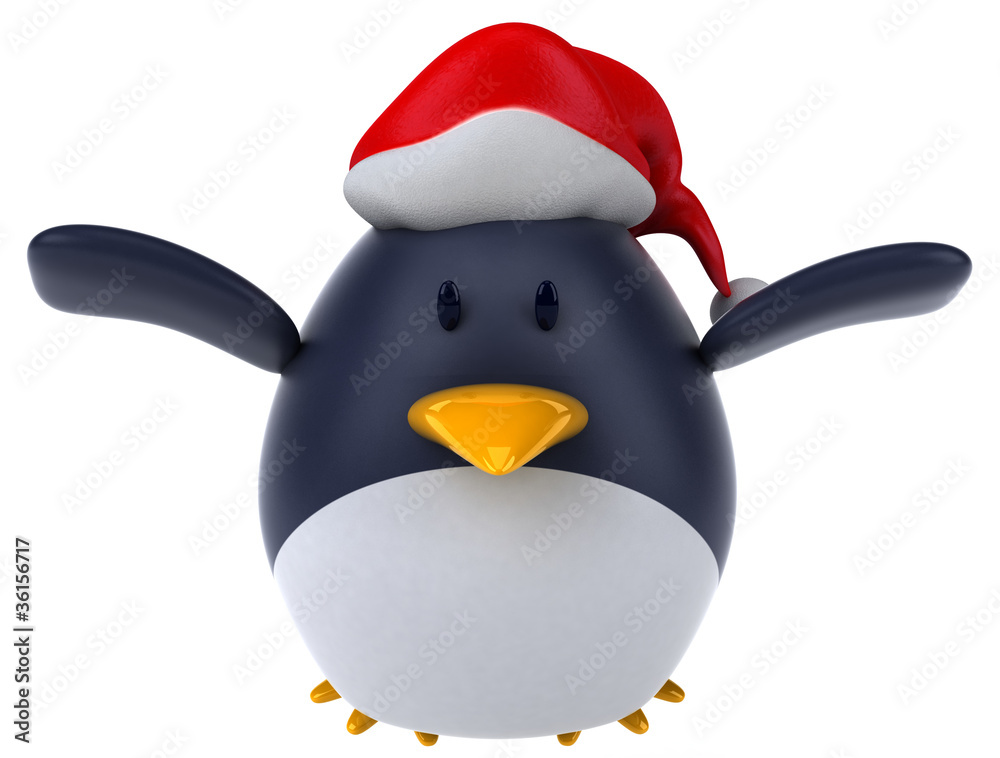 Fototapeta premium Pingouin et noël