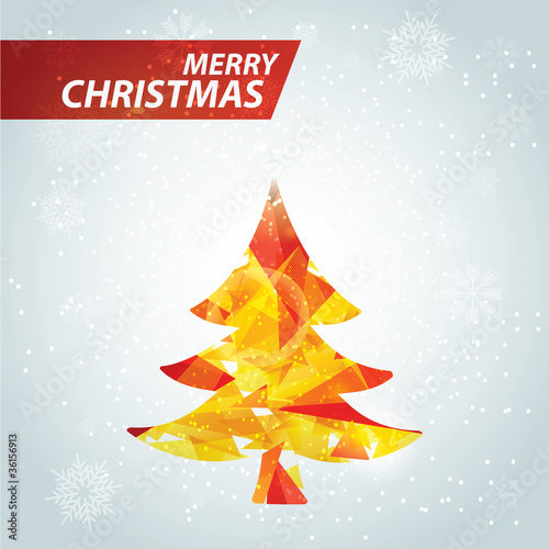 Abstract Christmas tree