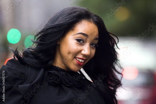 Beautiful Black Woman Smiling