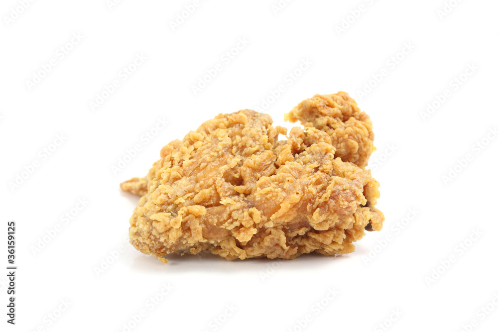 Fried Chicken isolated in white background Fried Chicken isolated in white background