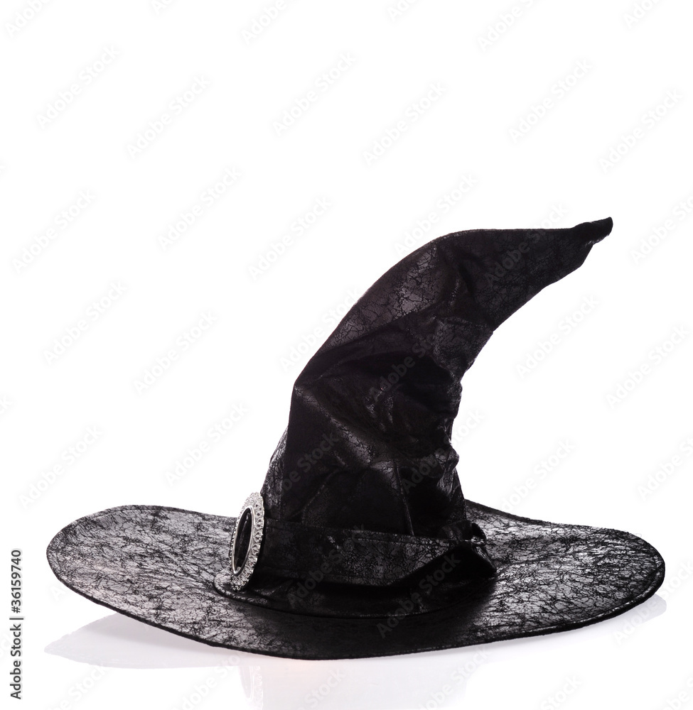 Fototapeta premium black witch hat