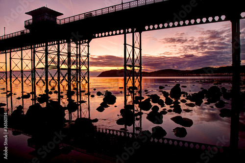 Sunrise at Llandudno pier