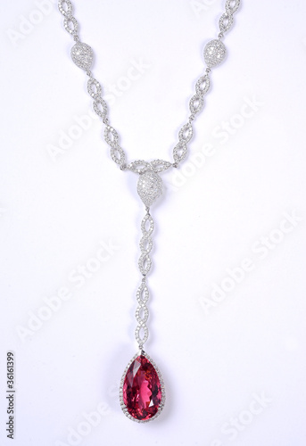 necklace isolated on the white background