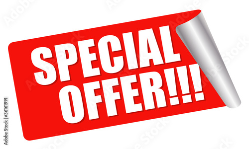 red sticker - special offer!
