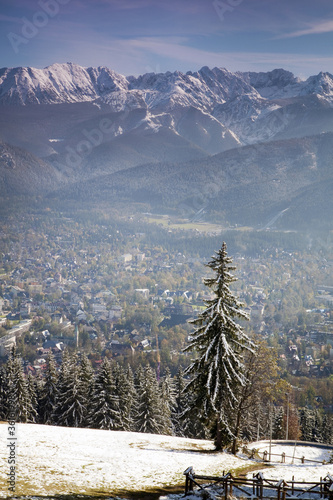 View of Tatra Mountains and Zakopane