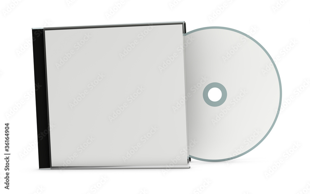 blank cd or dvd jewel case - obrazy, fototapety, plakaty 
