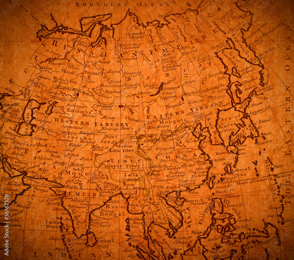 Fototapeta premium vintage map