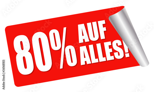 80 Prozent Rabatt auf ALLES