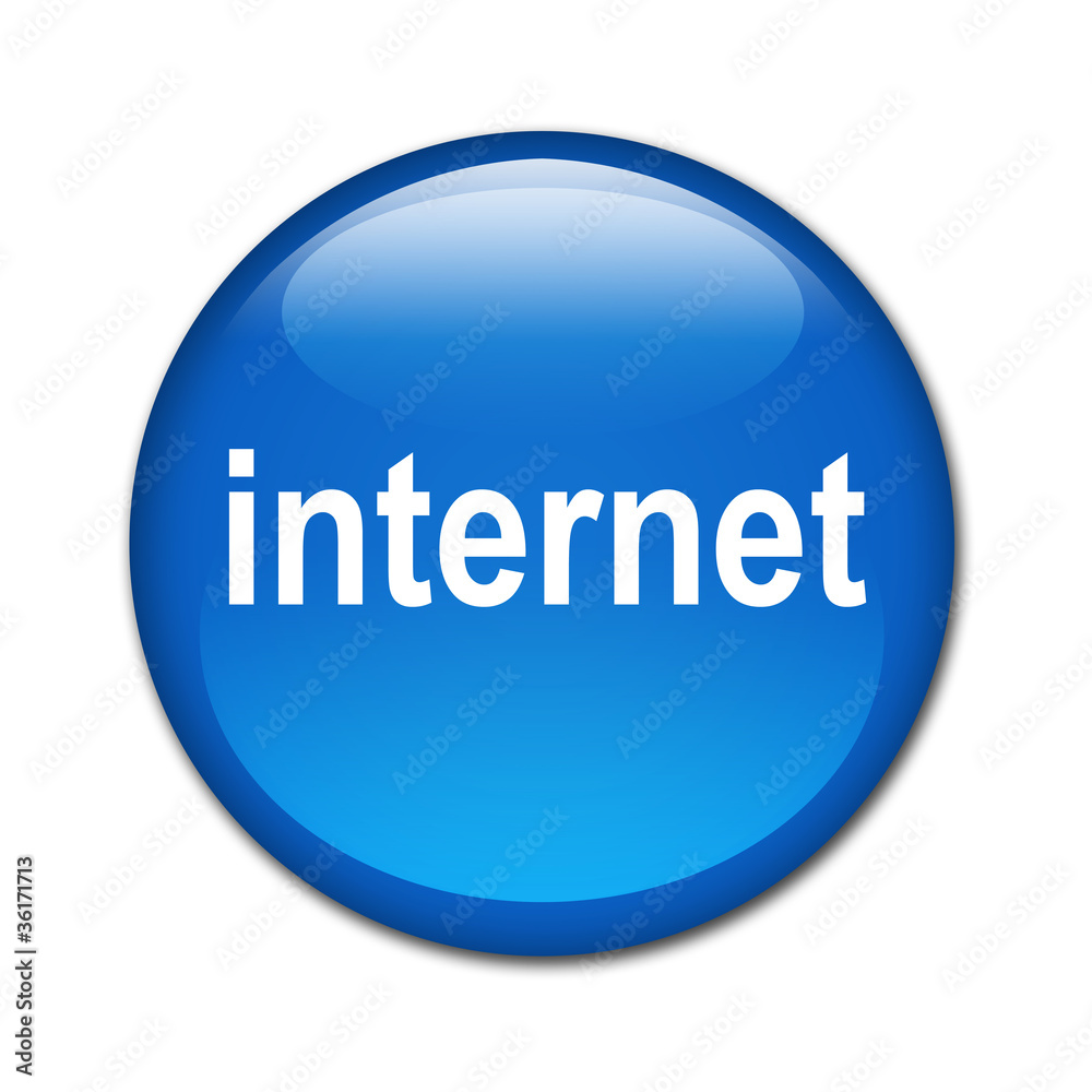 Boton brillante texto internet Boton brillante texto internet