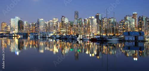 Vancouver evening cityscape © denys_kuvaiev