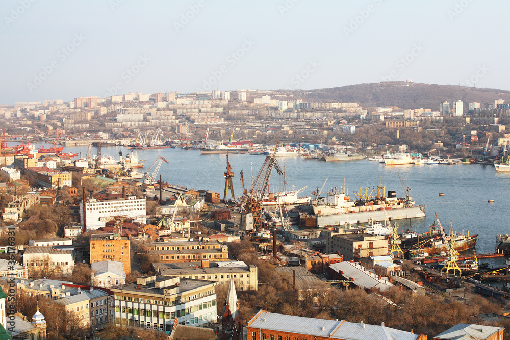View of Vladivostok and the Golden Horn