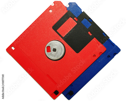 Two floppy disks