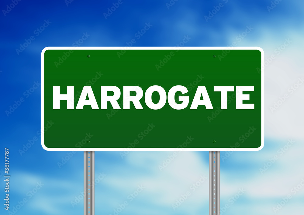 Green Road Sign - Harrogate, England Green Road Sign - Harrogate, England