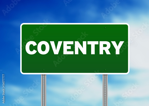 Green Road Sign - Coventry, England