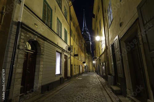 Gamla Stan,The Old Town in Stockholm, Sweden