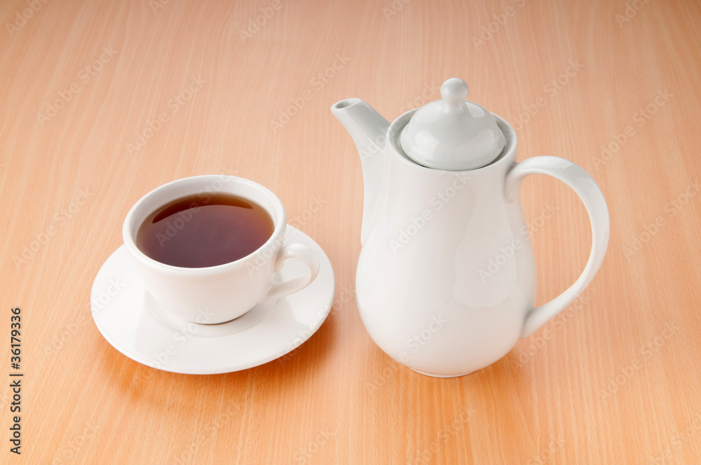 Tea on the wooden table Tea on the wooden table