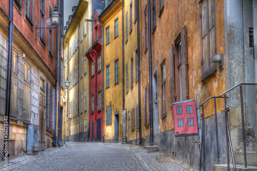 Photography Gamla Stan,The Old Town in Stockholm, Sweden