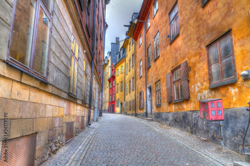 Gamla Stan,The Old Town in Stockholm, Sweden