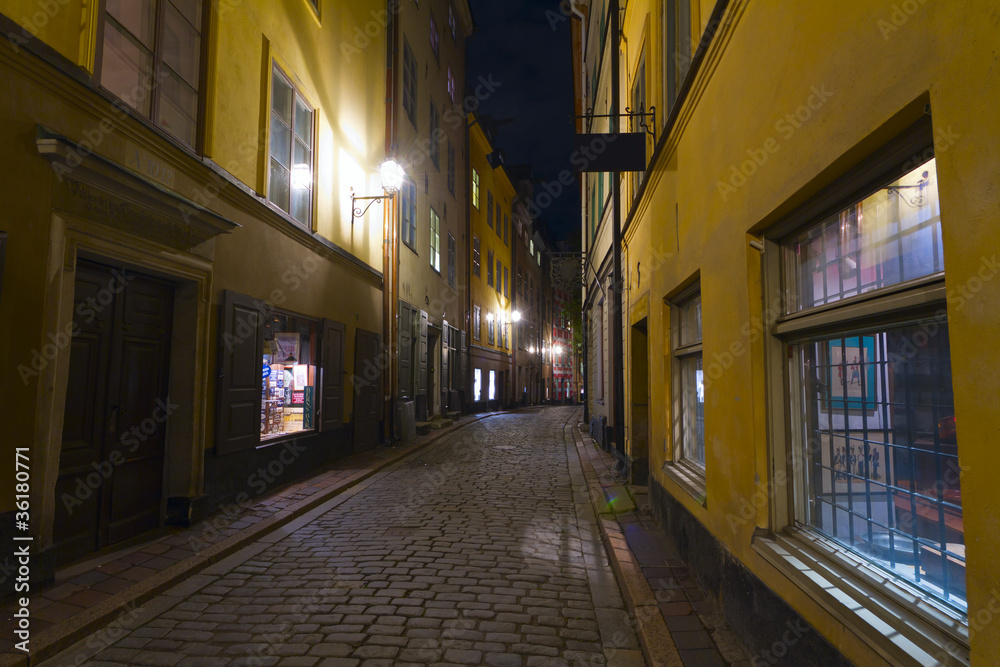 Gamla Stan,The Old Town in Stockholm, Sweden Gamla Stan,The Old Town in Stockholm, Sweden