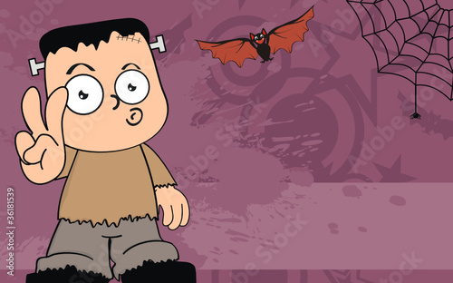 frankenstein cartoon background9