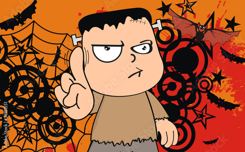 frankenstein cartoon background6