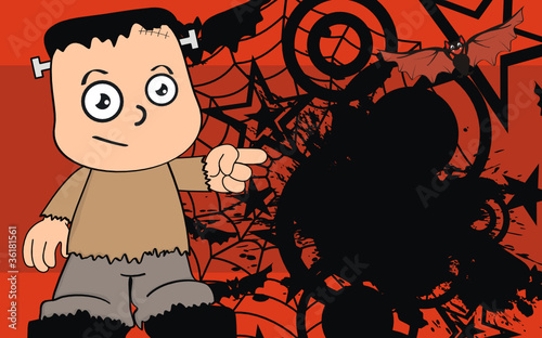 frankenstein cartoon background3