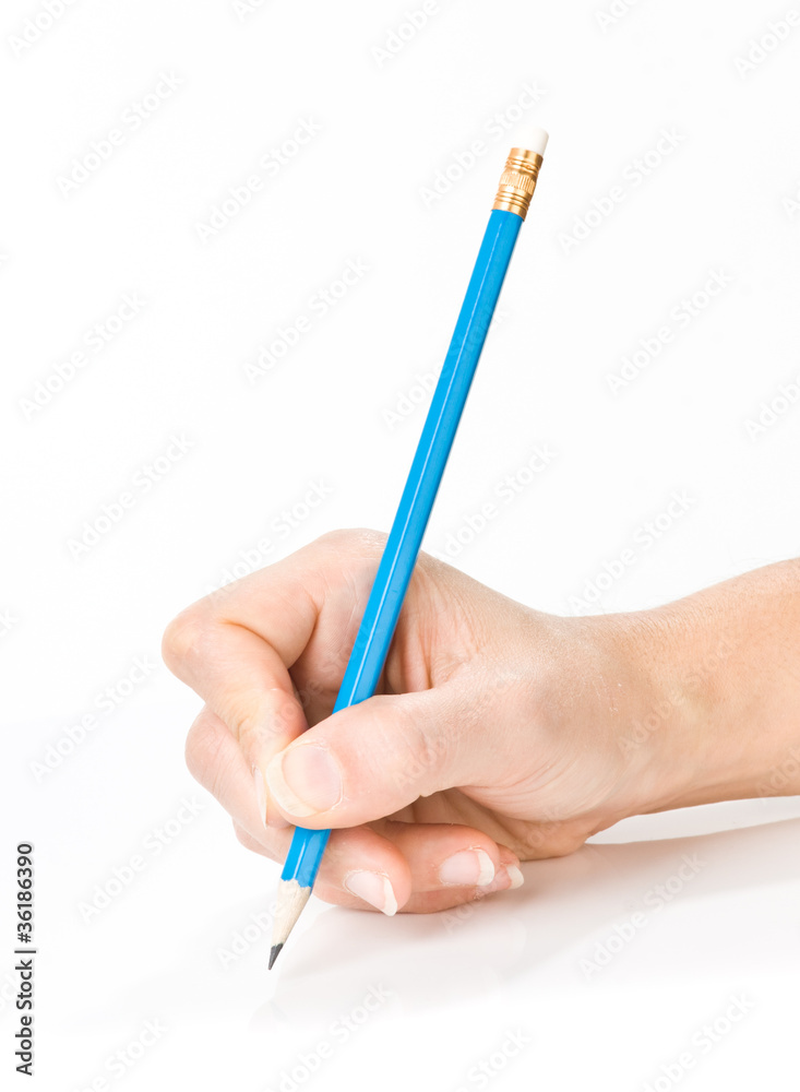 hand with pencil hand with pencil