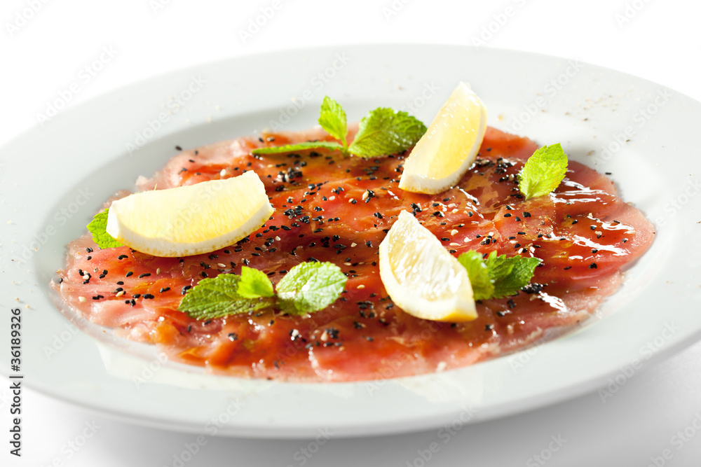 Tuna Carpaccio