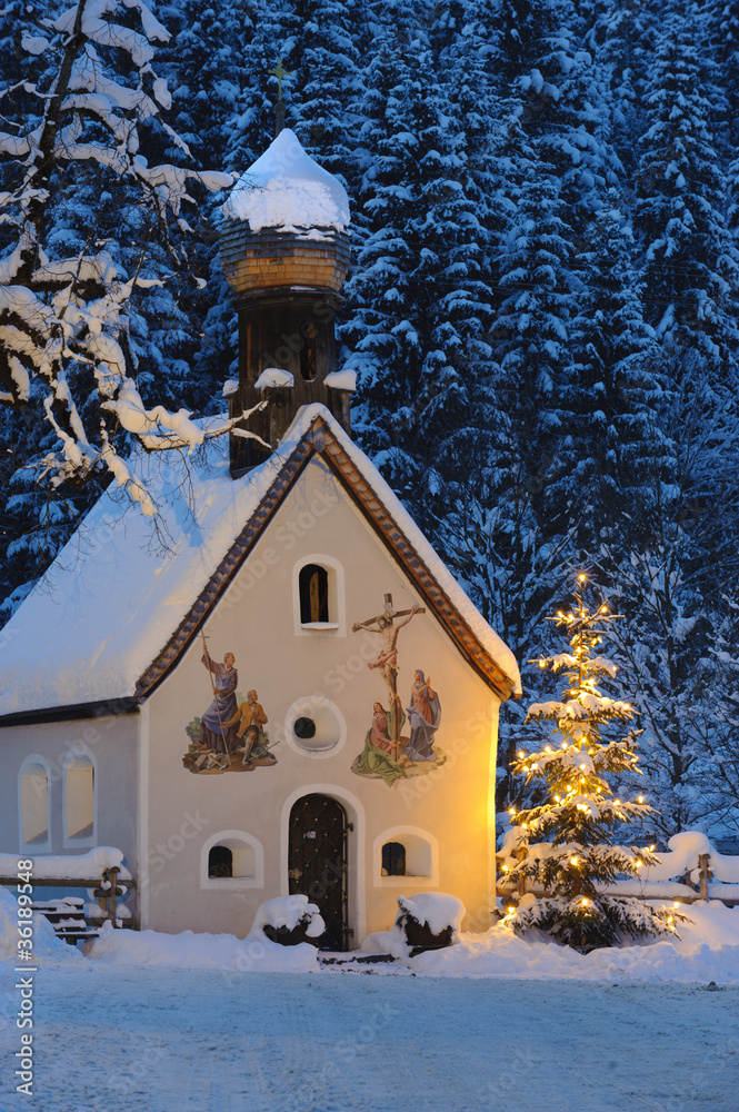 Weihnachten Kapelle Kirche Stock Photo Adobe Stock