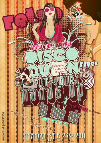 Partyflyer Retro
