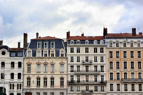 Facade of a antique building, Lyon, France © pifate