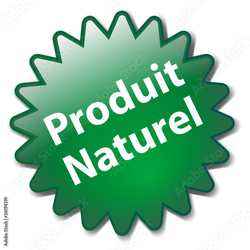 Tampon "PRODUIT NATUREL" (écologique biologique diététique vert)