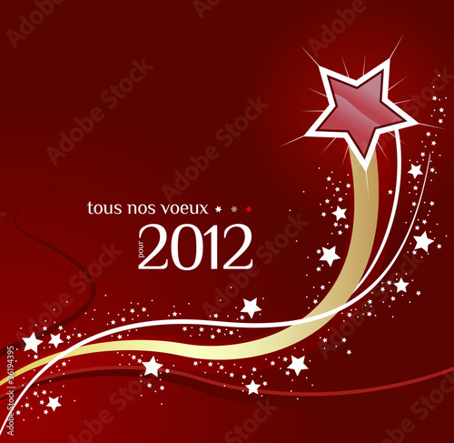 Carte de voeux bonne année 2012