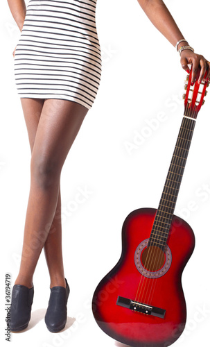 jambes guitare photo